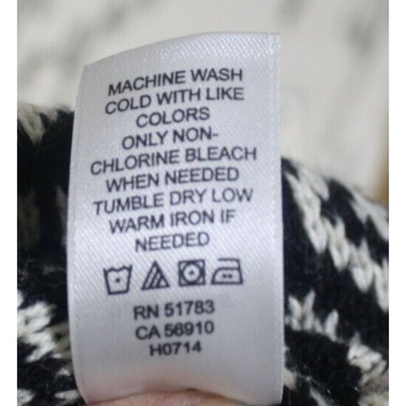 Maurice's Women Black & Cream Sweater Dress SZ L Stretchy Crew Neck 3/4 Sleeve - Picture 9 of 9